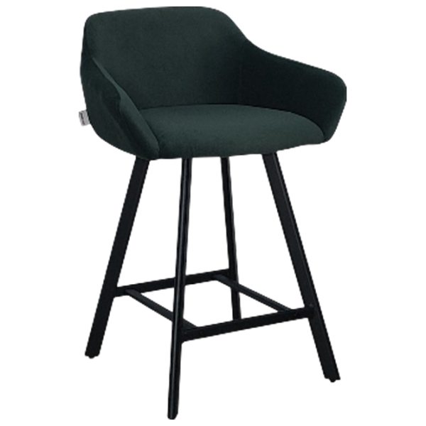 Scaun de bar Mobiland Mey Anka 08 Textil / Lemn / Dark Green photo 1 Scaun de bar Mobiland Mey Anka 08 Textil / Lemn / Dark Green photo 1