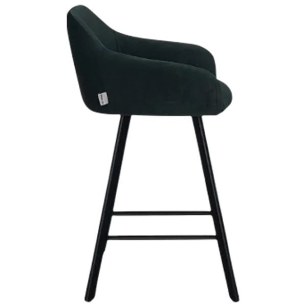 Scaun de bar Mobiland Mey Anka 08 Textil / Lemn / Dark Green photo 2 Scaun de bar Mobiland Mey Anka 08 Textil / Lemn / Dark Green photo 2