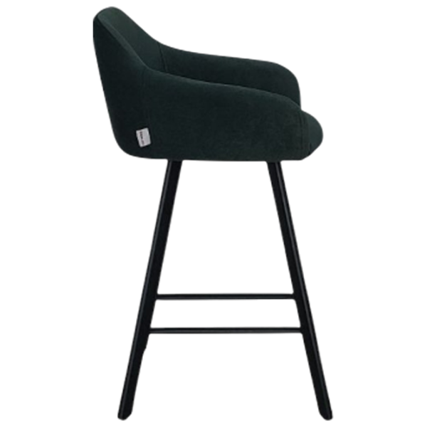 Scaun de bar Mobiland Mey Anka 08 Textil / Lemn / Dark Green photo 2 Scaun de bar Mobiland Mey Anka 08 Textil / Lemn / Dark Green photo 2