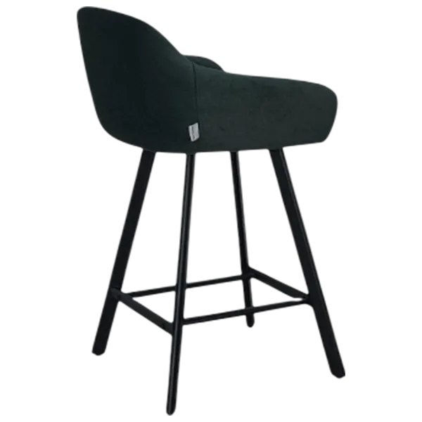 Scaun de bar Mobiland Mey Anka 08 Textil / Lemn / Dark Green photo 3 Scaun de bar Mobiland Mey Anka 08 Textil / Lemn / Dark Green photo 3