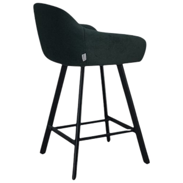 Scaun de bar Mobiland Mey Anka 08 Textil / Lemn / Dark Green photo 3 Scaun de bar Mobiland Mey Anka 08 Textil / Lemn / Dark Green photo 3