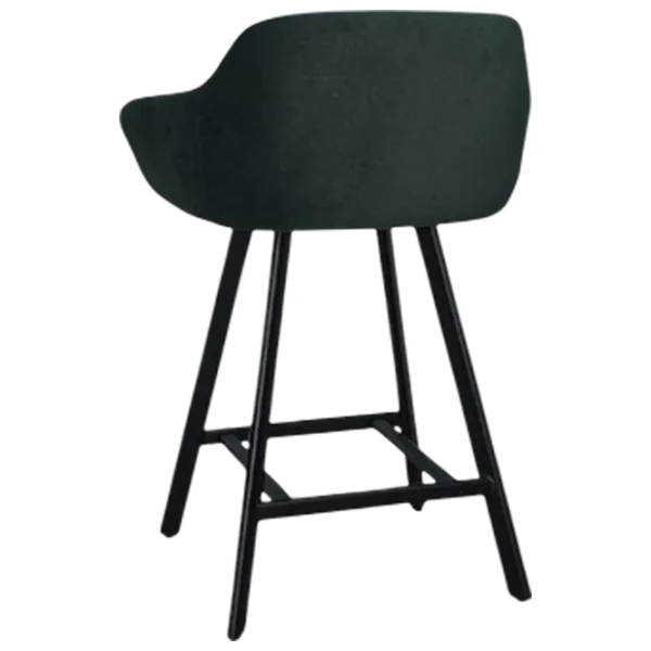 Scaun de bar Mobiland Mey Anka 08 Textil / Lemn / Dark Green photo 4 Scaun de bar Mobiland Mey Anka 08 Textil / Lemn / Dark Green photo 4