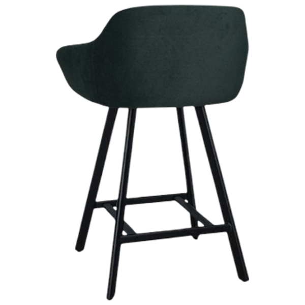 Scaun de bar Mobiland Mey Anka 08 Textil / Lemn / Dark Green photo 4 Scaun de bar Mobiland Mey Anka 08 Textil / Lemn / Dark Green photo 4