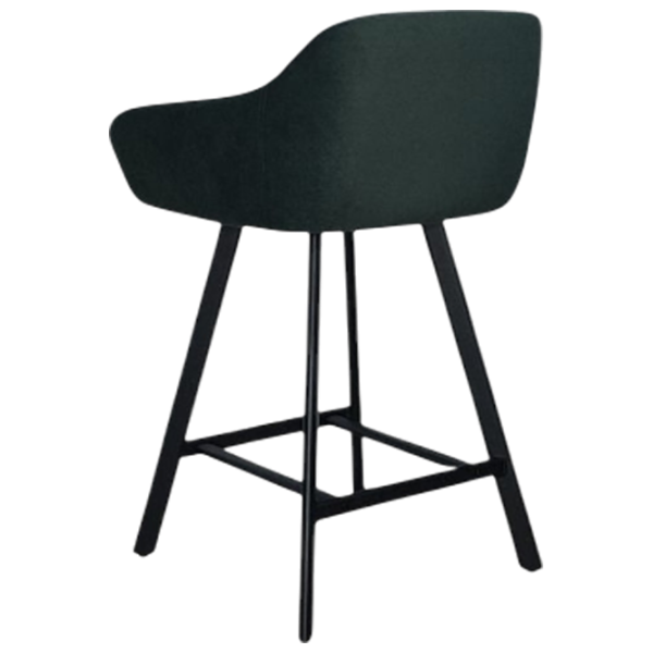 Scaun de bar Mobiland Mey Anka 08 Textil / Lemn / Dark Green photo 6 Scaun de bar Mobiland Mey Anka 08 Textil / Lemn / Dark Green photo 6