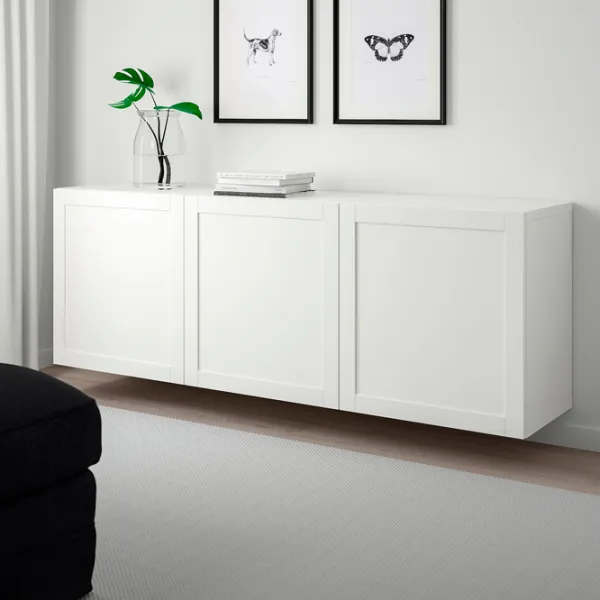 Навесные шкафы Ikea Besta Белый photo 3
