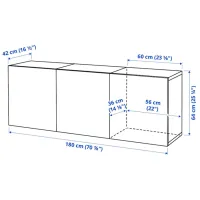 Dulap suspendat Ikea Besta Stejar Sonoma photo 5
