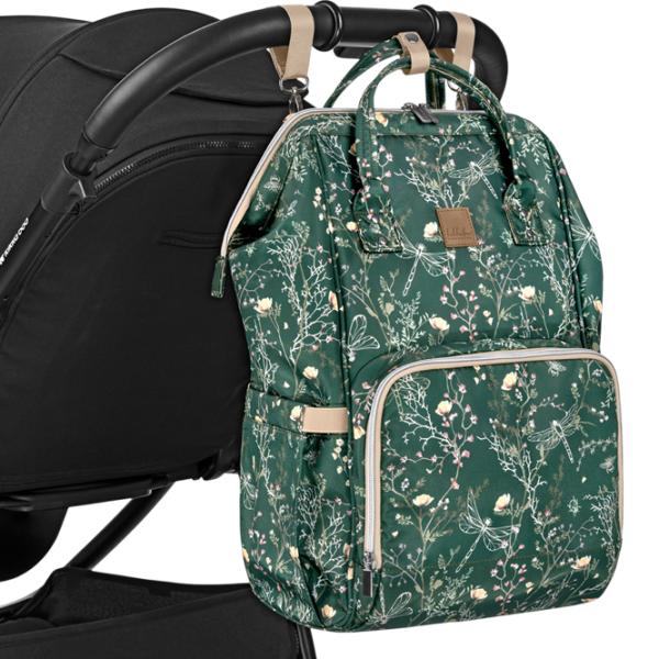 Rucsac pentru mămici Kikka Boo Siena Luxe Secret Deep Green photo 8