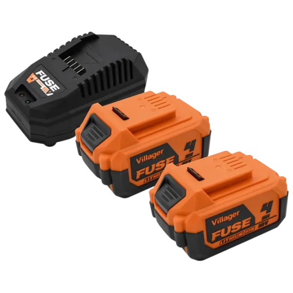 Set acumulatori și încărcător Villager Fuse Kit Li-Ion / 4 Ah / 18 V photo 1 Set acumulatori și încărcător Villager Fuse Kit Li-Ion / 4 Ah / 18 V photo 1