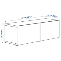 Навесные шкафы Ikea Besta Белый photo 2