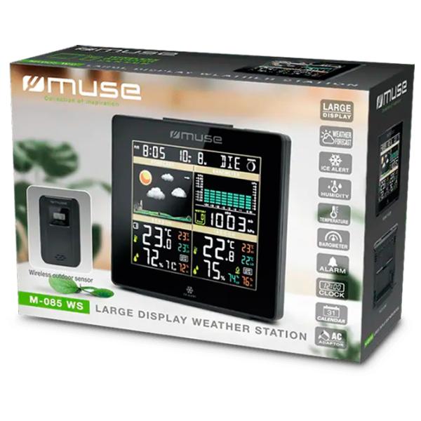 Stație meteorologică Muse M-085WS Black photo 6