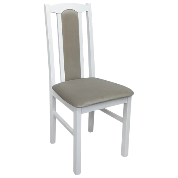 Кухонный стул Drewmix Bos 7 26B Ткань/ Белый Beige photo 1 Кухонный стул Drewmix Bos 7 26B Ткань/ Белый Beige photo 1