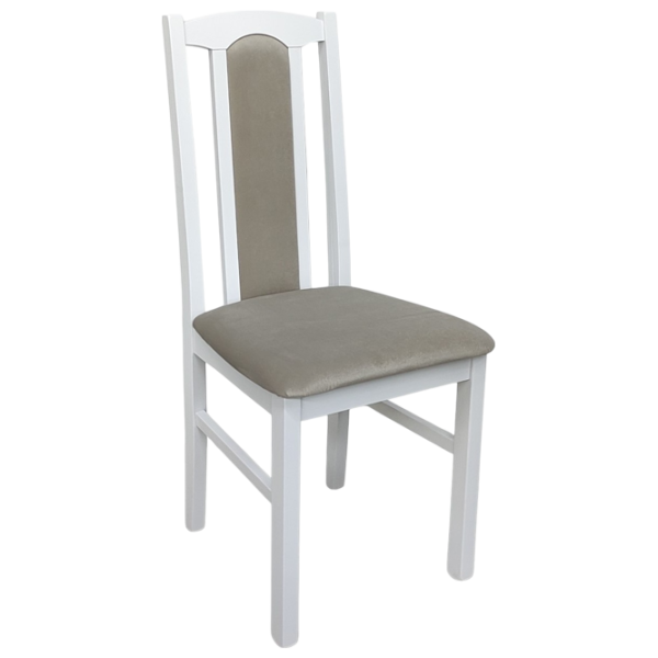 Кухонный стул Drewmix Bos 7 26B Ткань/ Белый Beige photo 1 Кухонный стул Drewmix Bos 7 26B Ткань/ Белый Beige photo 1