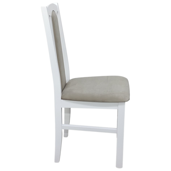 Кухонный стул Drewmix Bos 7 26B Ткань/ Белый Beige photo 2 Кухонный стул Drewmix Bos 7 26B Ткань/ Белый Beige photo 2