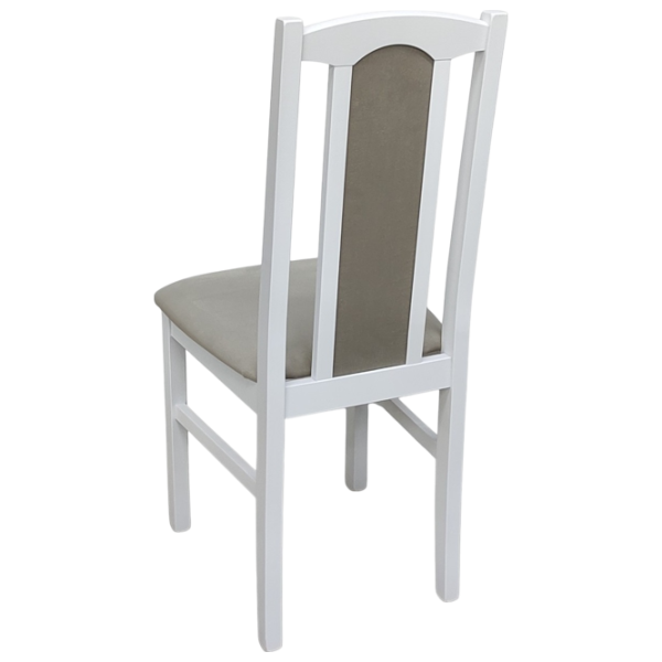 Кухонный стул Drewmix Bos 7 26B Ткань/ Белый Beige photo 3 Кухонный стул Drewmix Bos 7 26B Ткань/ Белый Beige photo 3
