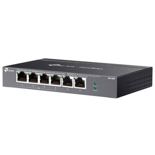 Коммутатор TP-Link DS106P Черный photo 2 Коммутатор TP-Link DS106P Черный photo 2