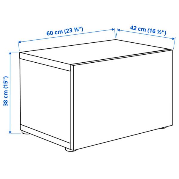 Dulap suspendat Ikea Besta White photo 3