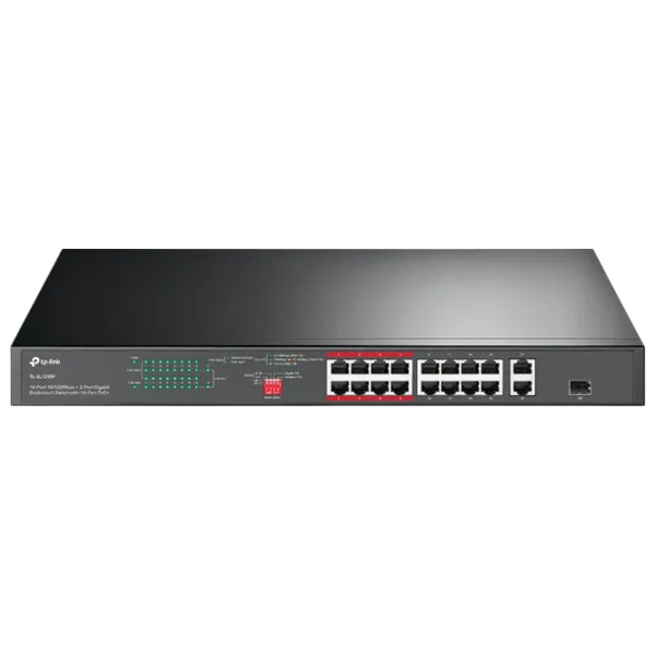 PoE Switch TP-Link TL-SL1218P Black photo 1 PoE Switch TP-Link TL-SL1218P Black photo 1