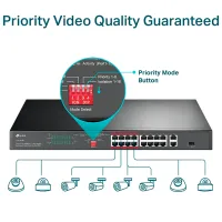 PoE Коммутатор TP-Link TL-SL1218P Черный photo 6