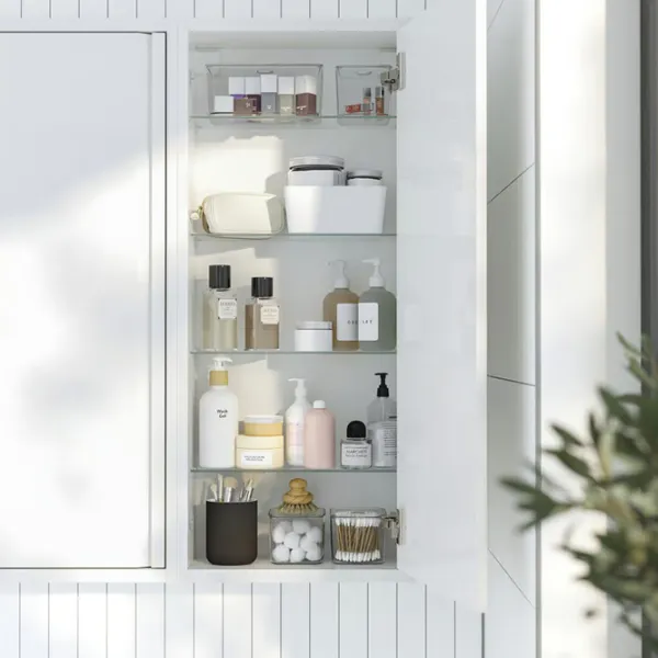 Dulap suspendat pentru baie Ikea Angsjon MDF / White photo 4