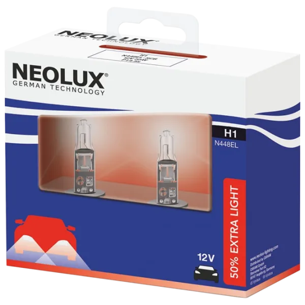 Lampă auto Neolux N448EL-2SCB +50% Halogen / H1 / P14.5s / 55 W /  photo 1