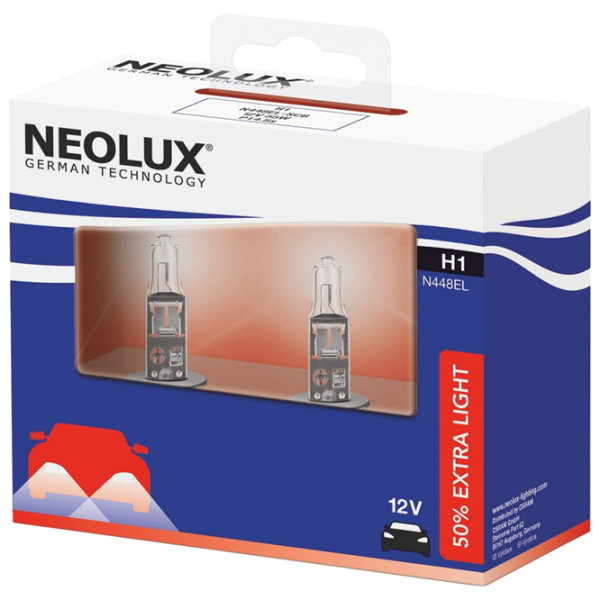 Lampă auto Neolux N448EL-2SCB +50% Halogen / H1 / P14.5s / 55 W /  photo 1