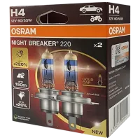 Автомобильная лампа Osram NB220-2HB +220% Галоген / H4 / P43t / 60 - 55 Вт / 