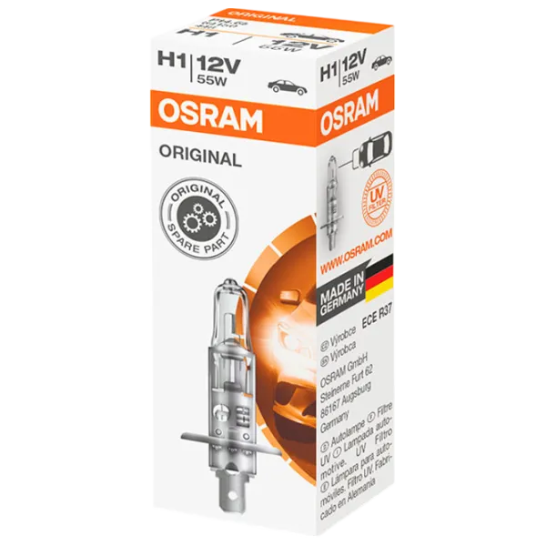 Автомобильная лампа Osram 42788-64150 Галоген / H1 / P14.5s / 55 Вт /  photo 2 Автомобильная лампа Osram 42788-64150 Галоген / H1 / P14.5s / 55 Вт /  photo 2