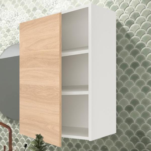 Dulap suspendat pentru baie Ikea Enhet MDF / White photo 2
