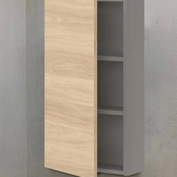 Dulap suspendat pentru baie Ikea Enhet MDF / Grey photo 3
