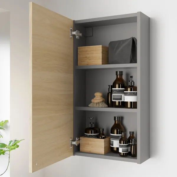 Dulap suspendat pentru baie Ikea Enhet MDF / Grey photo 4