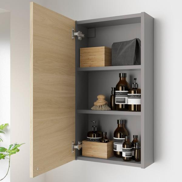 Dulap suspendat pentru baie Ikea Enhet MDF / Grey photo 4