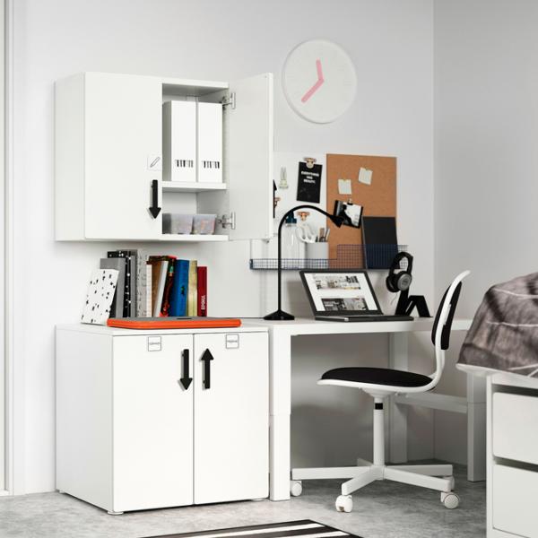 Навесные шкафы Ikea Smastad Бежевый photo 4