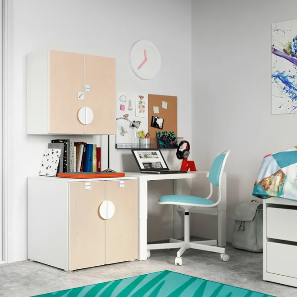 Навесные шкафы Ikea Smastad Бежевый photo 5