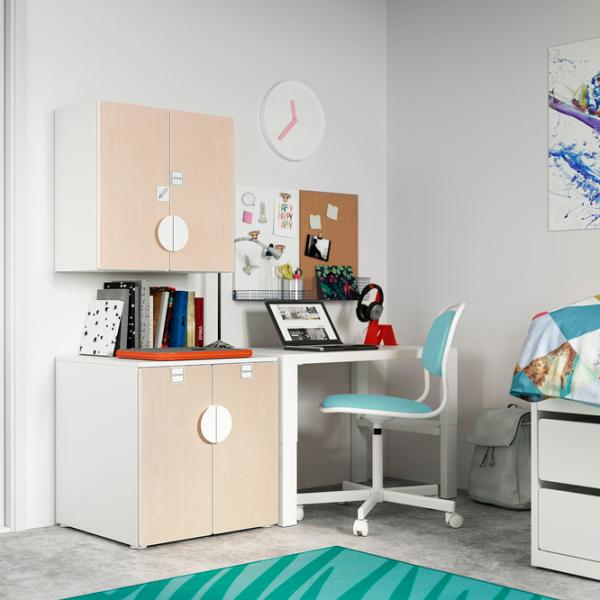 Навесные шкафы Ikea Smastad Бежевый photo 5