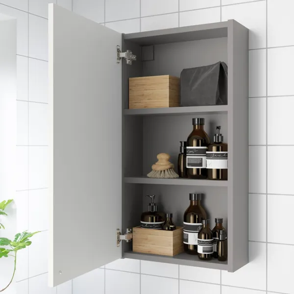 Dulap suspendat pentru baie Ikea Enhet MDF / Grey photo 3