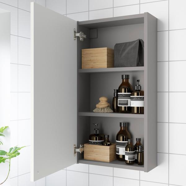 Dulap suspendat pentru baie Ikea Enhet MDF / Grey photo 3