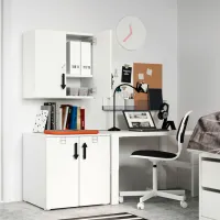 Dulap suspendat Ikea Smastad White photo 2