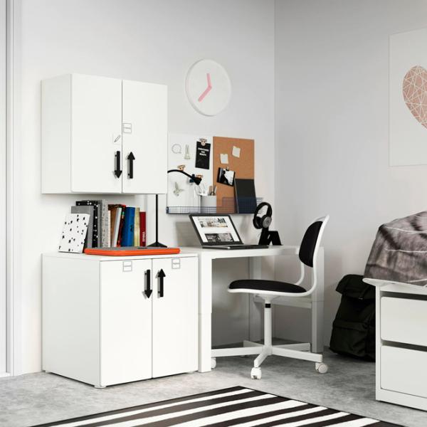 Dulap suspendat Ikea Smastad White photo 6