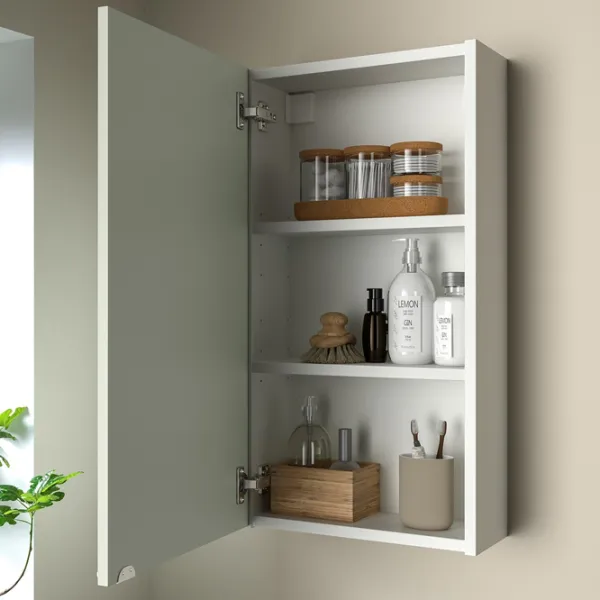 подвеснои шкаф для ваннои комнаты Ikea Enhet МДФ / Белый photo 3