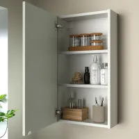 Dulap suspendat pentru baie Ikea Enhet MDF / White photo 3