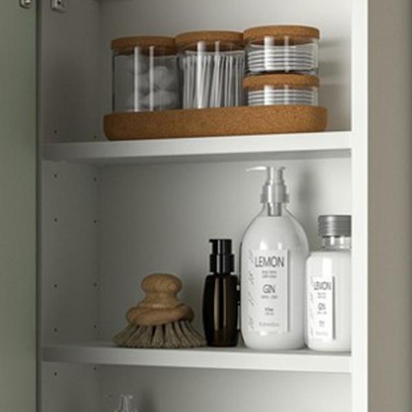подвеснои шкаф для ваннои комнаты Ikea Enhet МДФ / Белый photo 5
