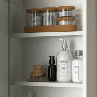 Dulap suspendat pentru baie Ikea Enhet MDF / White photo 5