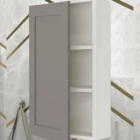 Dulap suspendat pentru baie Ikea Enhet MDF / White photo 2
