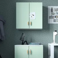 Dulap suspendat Ikea Smastad Light Green photo 4