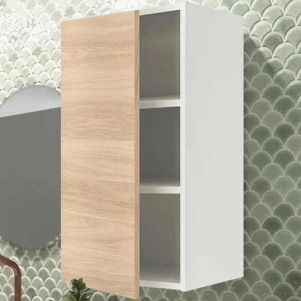 подвеснои шкаф для ваннои комнаты Ikea Enhet МДФ / Белый photo 2