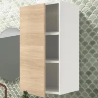 Dulap suspendat pentru baie Ikea Enhet MDF / White photo 2
