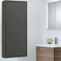Dulap suspendat pentru baie Ikea Havback MDF / Dark Gray photo 2