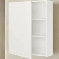 Dulap suspendat pentru baie Ikea Enhet MDF / White photo 2