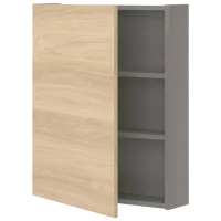 подвеснои шкаф для ваннои комнаты Ikea Enhet МДФ / Grey