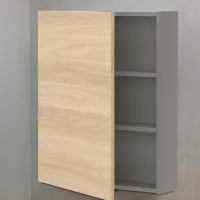 Dulap suspendat pentru baie Ikea Enhet MDF / Grey photo 2